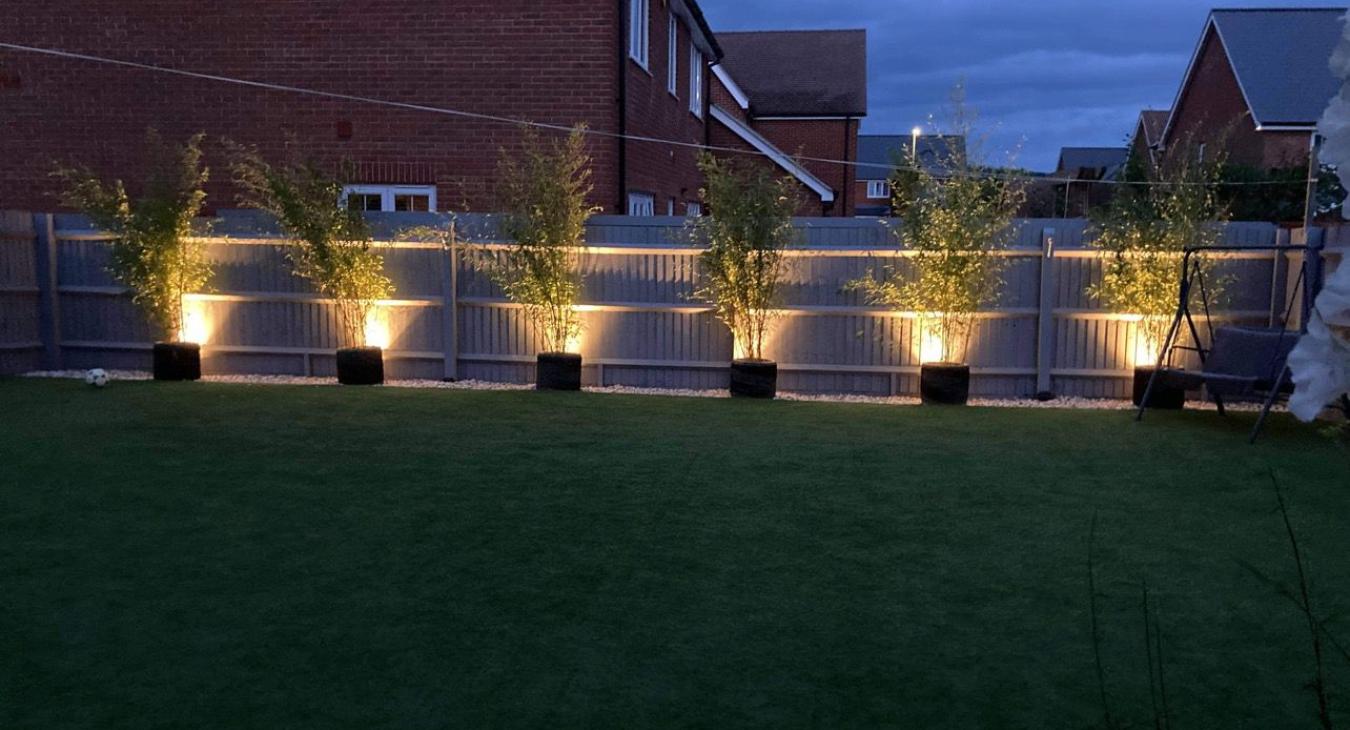 Garden lighting in Aylesbury