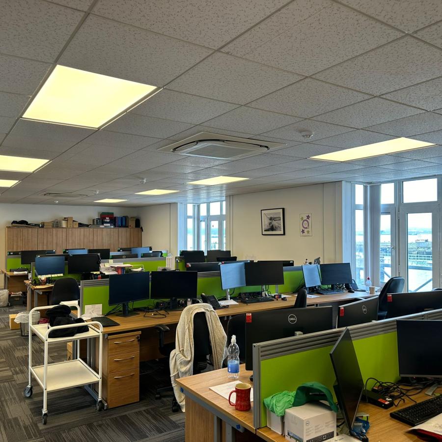 Office LED Lighting Upgrade in Southampton by Inlight Electrical